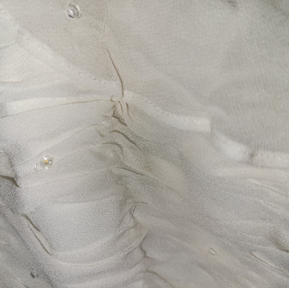 Silk top, cream color - Picture 5 of 5